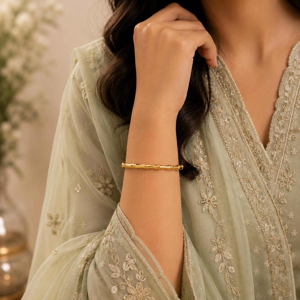 Bamboo designed minimal kada