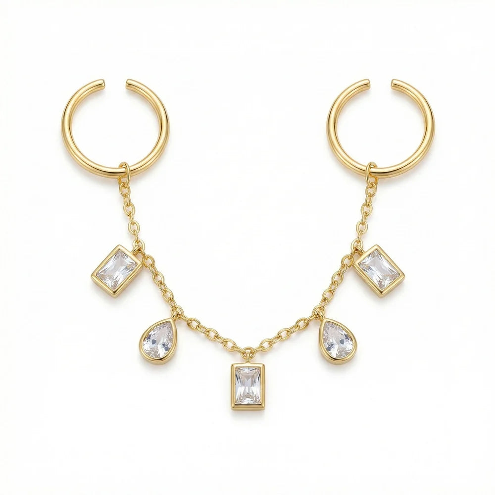 Cleo Drizzle Adjustable Chain Ring